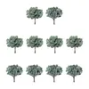 Decoratieve bloemen 10 stuks gesimuleerde eucalyptusbladeren Faux Wedding Fake Leaf Greenery Plastic Decor