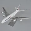 1 250 Skala Model Plane Toy Airbus A380 Aerobus Air France Airliner Aircraft Miniature Replica Airplane 240131