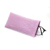 Sunglasses pouch Classic fashion new PU leather pop-up port portable high-grade waterproof glasses bag storage