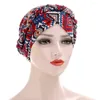 Etniska kläder tryckt hijabs Underscarf Bonnet Braid Chemo Cap muslimska kvinnor cancer håravfallshatt islam arabisk täckning turban headwrap