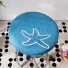 Chair Covers Round Floral Printed Antimacassar Dustproof Cover Bar Stool Elastic Seat Home Slipcover For Office