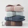 Towel Pure Cotton Striped Face Color Block Soft Thick Towels 34 74cm For Adults Kids Home Bathroom Spa Swim Toalla Serviette