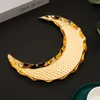 Serviessets Maan Dienblad Bord Fruit Dessertborden Opslagcontainer Ramadan Moslim Islamitische Partij Gouden