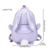 Mochila escolar infantil de coelho com orelha longa, desenho animado, portátil, de lona, para meninos e meninas, jardim de infância, zíper, mochila escolar 240130