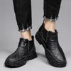 Boots Vintage Short Men's Classic Business Shoes Office Work Genuine Leather Casual Ankle Wear-resistant