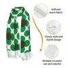 Scarves Print Retro Flower Emerald Orla Kiely Tassel Scarf Women Soft Shawls Wraps Female Winter Fashion Versatile