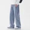 2023 Jeans Larghi Mens Streetwear Harajuku Moda Casual Pantaloni Larghi Pantaloni Giapponesi Semplici Jeans Maschili Pantaloni In Denim 240131