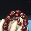 Strand Rhinoceros Horn The Eighteen Disciples Of Buddha Pterocarpus Santalinus Carving Rosary Product