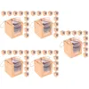 Gift Wrap 50 Pcs Cupcake Box Bakery With Window Individual Paper Container