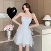 Casual Dresses Yanling Birthday Party High-End Affordable Luxury Niche High-Grade Evening Dress Princess White Strapless