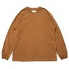 Printemps été couleur unie à manches longues Kpop Couple t-shirt décontracté coréen Streetwear sweat-shirt ample haut Harajuku pull 240201