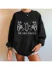 Harajuku pullovers streetwear somos as netas das bruxas que não podiam queimar impressão vintage moletom feminino 240131