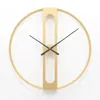 Horloges murales 50 / 70cm Grande horloge silencieuse Design moderne pour la décoration de la maison Bureau Style européen Montre suspendue