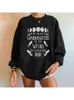 Harajuku pullovers streetwear somos as netas das bruxas que não podiam queimar impressão vintage moletom feminino 240131