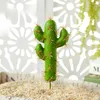 Decorative Flowers Tropical Artificial Plants Cactus Simulated Green Plant Creative DIY Decoration For Home Succulent Potted Landscape 2024