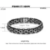Bracelets à maillons tendance avec personnages Viking, chaîne en acier inoxydable de 10MM de large, bracelets à breloques pour hommes, bijoux Vintage pour garçons