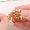 Brooches Fashion Metal Pearl Rhinestone Buttons Female Suit Dress Shank Flower Button Diy Sewing Clothing Accessories Needlework