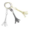 Cadeau cadeau 3pcs Tour Eiffel suspendu pendentif porte-clés vintage porte-clés charmes