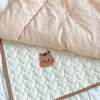 Korean Bear Bunny Embroidered Baby Diaper Changing Pad Washable Waterproof Children Mattress 240129