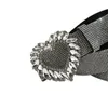 Kalp Pullular Rhinestone Kadın Kemeri Trend Moda Etek Punk Stil Aksesuarları Kişilik Yüksek Lüks BB Kemer 240122