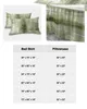 ベッドスカート油絵抽象草の緑の弾性装備の枕カバー付きマットレスカバーベッドセットシート