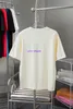 24SS T-shirt femme T-shirt design Mode homme strass lettre motif T-shirt ample col rond pull extra large haut à manches courtes 915