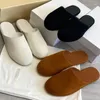 Slippers VII 2024 merk R schoenen voor dames ronde neus platte bodem mat leer casual verpakte muilezels vrouw aanbiedingen