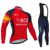 INEOS Autumn 2023 Pro Team Cycling Jersey19d Set Set MTB UNIFORM Rowerowe Szybkie suche ubrania rowerowe Mens Zużycie 240131