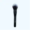 Pincéis de maquiagem macio preto grande base em pó compõem escova feminina cosmética