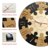 Horloges murales Puzzle Horloge en bois Apprentissage pour enfants Laser Cut Décoratif Silencieux Non Ticking Chambre Rustique Montre en bois