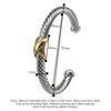 7mm Twisted Wire Bangle Bracelet Classic Gold Plated X Design Cable Wire Bangle Jewelry for Women Men 240124