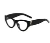 Lunettes de soleil de luxe pour femmes et hommes Logo de créateur Y slM0094 Lunettes du même style Lunettes classiques œil de chat à monture étroite Lunettes papillon