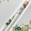 Table Cloth Egg Plant Watercolor Hand-Painted Leaves Waterproof Tablecloth Decoration Wedding Home Kitchen Dining Room Round