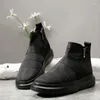 Boots Winter Men's Snow High Quality Casual Cotton Shoes For Men Fashion Trend Wear-Resistant Anti Slip Waterproof Short