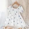 Girl Dresses 2024 Summer Baby Girls Princess Dress Casual Kids Dresser For Girlsshort Sleeve Children's