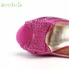 Modieuze Fuchsia Kleur Peep Toe Dames Schoenen Bijpassende Tas Set Voor Nigeriaanse Vrouwen Bruiloft Pomp 240130