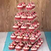 Bakvormen Gereedschap Handige dessertstandaard Acryldisplay Hergebruikte multifunctionele fruitcupcake