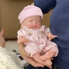 13 Full Solid Silicone Bebe Reborn Doll Painted Can Drink Milk Pee Doll för Girl Boneca Reborn Corpo de Silicone 240130