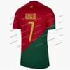 2024 Euro Cup Portugal Maillots de football de l'équipe nationale B.Fernandes BRUNO FERNANDES FELIX RONALDO Bernardo Diogo J. JOAO CANCELO Kits de chemise de football