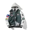 Giacca bomber uomo donna giacca da baseball vintage ricamo giapponese montagna lettera cappotto casual primavera autunno giacca a vento 240201