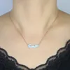 Ketten Ankunft Emaille Arabische Sprache Liebe Aussage Halskette Frauen Kristalle Anhänger Choker Hochzeit Schmuck Geschenke