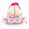 Enfants Licorne Dinosaures Cordon Sac Dessin Animé Cordon Sac À Dos Sacs De Rangement Enfants En Plein Air Casual Girl039s sac à dos Cordon7387474