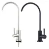 Kitchen Faucets Water Filter Faucet Tap G1/2 Gooseneck Single Handle Stainless Steel 360°rotating Accessories Bathroom