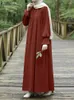エスニック服2024ザンゼアファッション女性イスラム教徒アバヤマキシドレススプリングロングスリーブフリルサンドレスローブフェムイスラムマロカイン