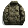 Hiver mode américaine Vintage Parkas vestes pour hommes coupe-vent en plein air Y2K décontracté rembourrage manteaux lâche broderie doudoune 240118