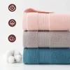 Towel Jacquard Face Solid Color Cotton Towels Soft Thick For Home Bathroom Spa Adults Kids Swim Toalla Serviette