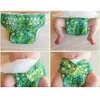 Babyland 4pcs/set Cloth Diapers Baby Shells Adjustable Reusable Baby Cloth Nappy Pocket Diaper Covers For Baby 3-15KG 240130