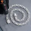 2024 Fashion Jewelry Collection Hip Hop Thorn Necklace Men's 925 Sliver Ice Out Moissanite Cuban Link Chain