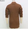 Mens Sticking Cardigan Jacket Coats Spring Autumn Slim Fit Coat Man British Style Button Long Sleeve Men Clothing 240130