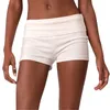 Pijama feminino shorts cor sólida/listra cintura baixa fino confortável dormir verão casual bottoms homewar